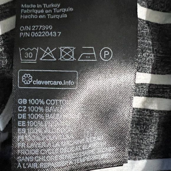 H&M Black White Striped Off‎ Shoulder Blouse (4) - Picture 7 of 8